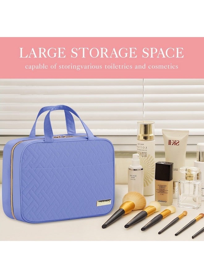 HOTOR Travel Toiletry Bag - Toiletry Bag w/Hanging Hook - Spacious Toiletry Bag for Women & Men, Makeup Bag/Big Comparment, Waterproof for Travel Accessories, Travel Essentials, Medium, Aegean-Blue - Image 1