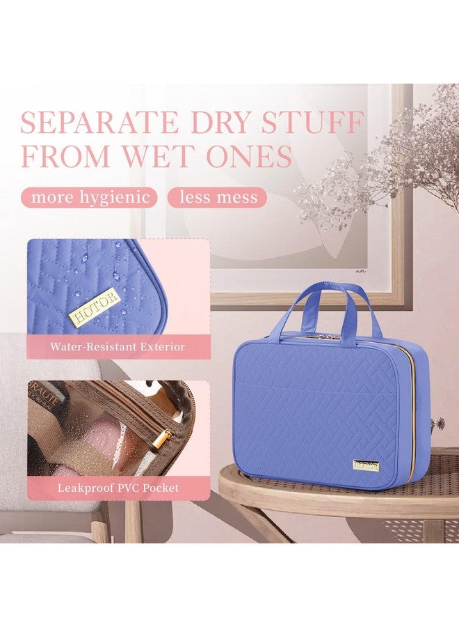 HOTOR Travel Toiletry Bag - Toiletry Bag w/Hanging Hook - Spacious Toiletry Bag for Women & Men, Makeup Bag/Big Comparment, Waterproof for Travel Accessories, Travel Essentials, Medium, Aegean-Blue - Image 4