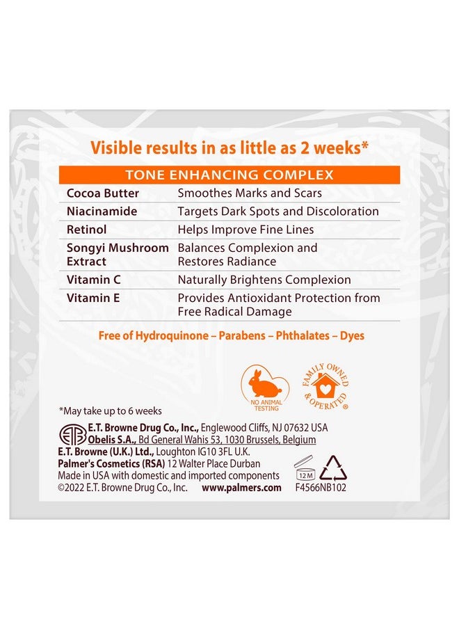 PALMER'S - Palmer's Cocoa Butter Formula Eventone Fade Cream, Anti-Dark Spot Fade Cream with Vitamin E and Niacinamide, Helps Reduce Dark Spots & Age Spots, 2.7 Ounce - Image 1