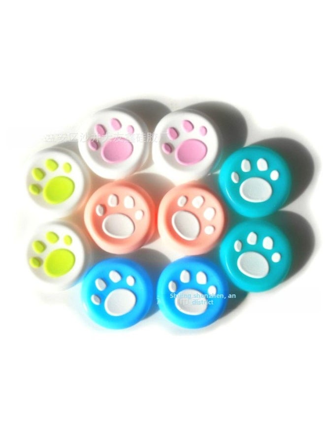 General Silicone Cat Claw Hat Joystick Caps For PS4 PS3 Xbox One 360 NS Pro Universal Handle Key Caps Gaming Accessories-Product Color:Black On White  - Image 5