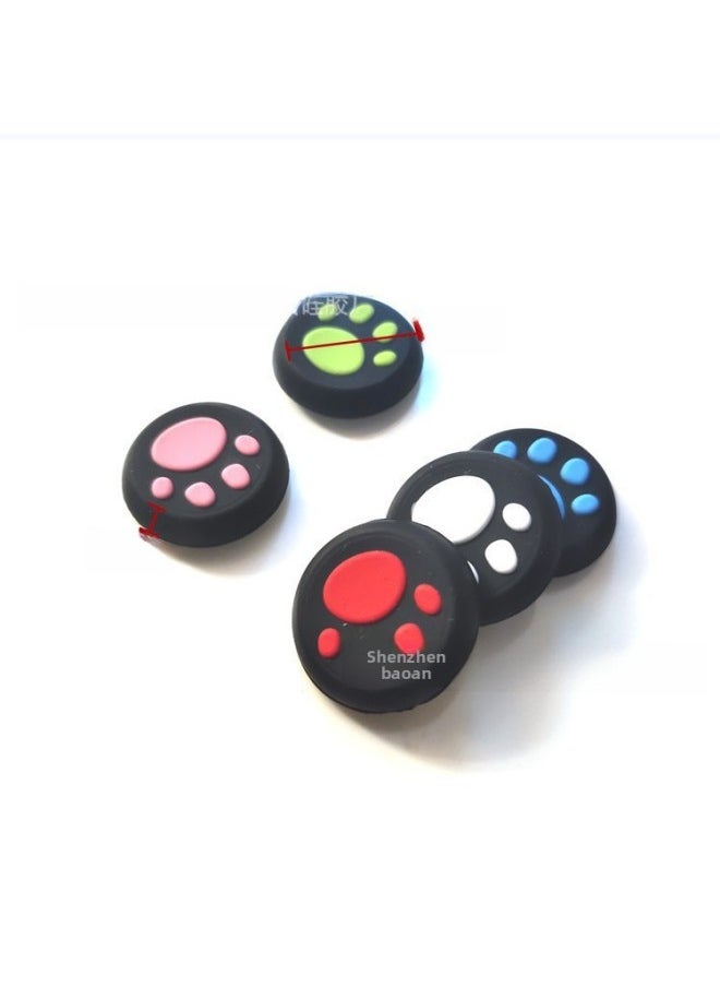 General Silicone Cat Claw Hat Joystick Caps For PS4 PS3 Xbox One 360 NS Pro Universal Handle Key Caps Gaming Accessories-Product Color:Black On White  - Image 2