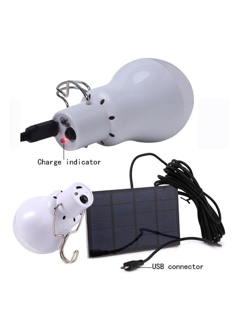 Y&D Solar Light Bulb Remote Control, 350LM Portable Outdoor Powered Lamp LED Lighting for Camp Tent Night Fishing Emergency Lights Flash (Pack of 2+Remote Control)  - Image 2