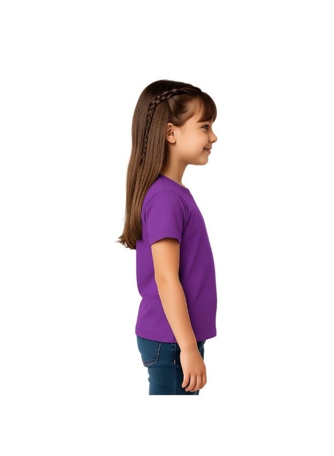 Canada Kids Girls Round Neck T-Shirt - Soft and Comfortable Cotton, Short Sleeve Tshirt - Perfect for Everyday Canadian Style - Image 5
