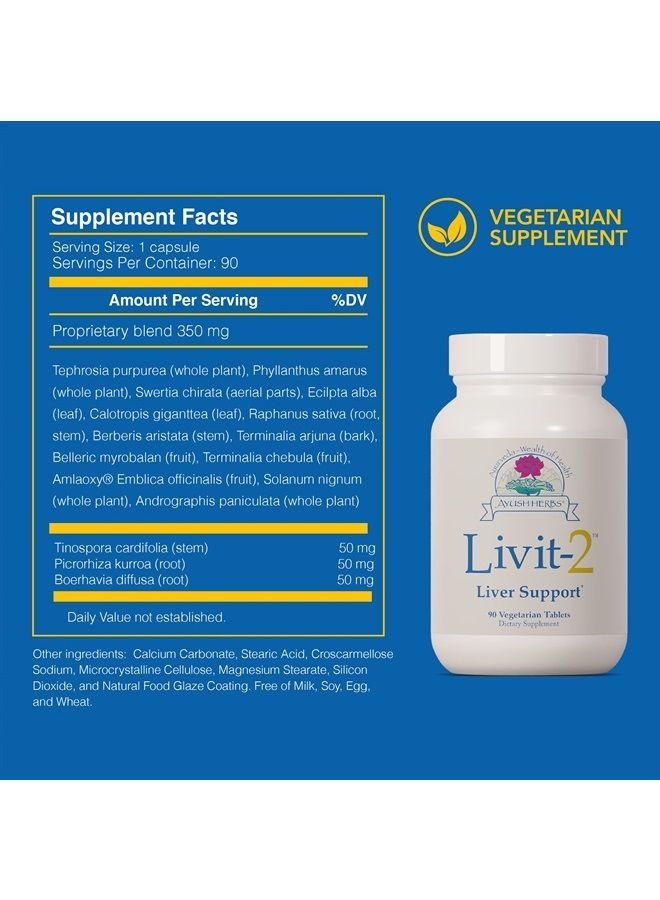 Ayush Herbs Livit-2, Natural Ayurvedic Daily Liver-Support Herbal Supplement, 90 Tablets - Image 4