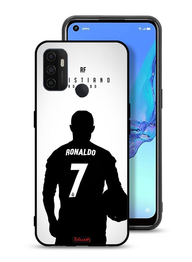 Tolwak Oppo A53 4G Protective Case Cover Cristiano Ronaldo Mask - Image 1