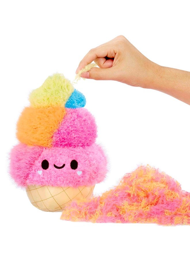 Fluffie Stuffiez دمى فلوفي ستافيز آيس كريم صغيرة قابلة للجمع - مفاجأة الكشف عن المحتوى مع تجربة اللمس الناعمة واللعب DIY لسحب الفرو، فائقة النعومة - Image 1