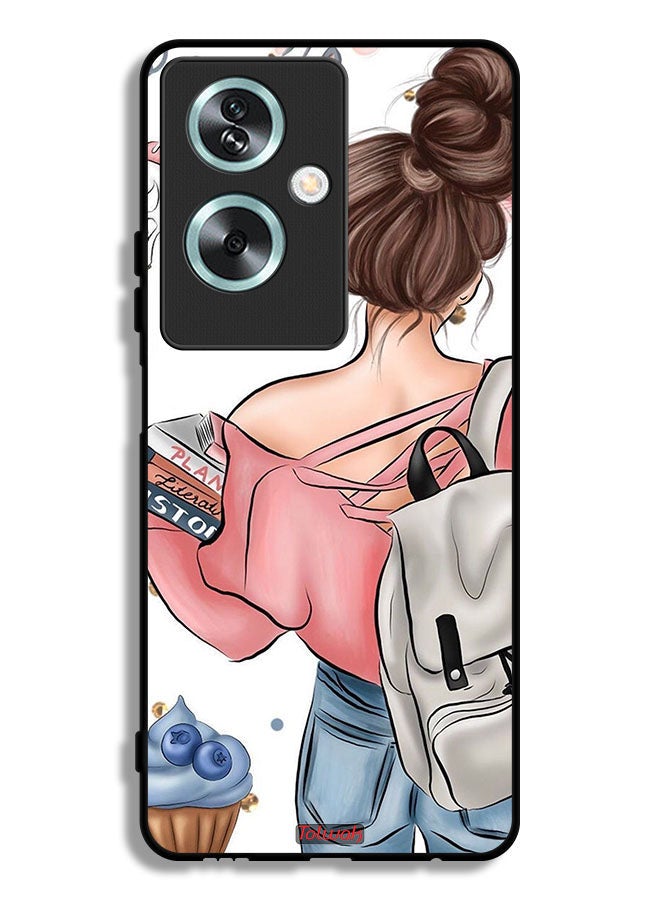 Tolwak Oppo A79 Protective Case Cover Books In Hands - Image 1