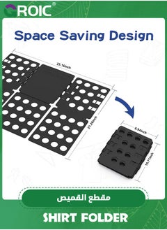 GROIC Clothes Folding Board Adjustable Clothes Folder, Adult Dress Pants Towels T-Shirt Folder Board/Easy Laundry Folder Organizer,Clothes Storage Artifact  - Image 4