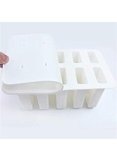 FYLX Silic Ice Cream Mould Poicle Mold Ice Tray Puck Poicle Frozen Mold Shape DIY Ice Cream Tools White  - Image 2
