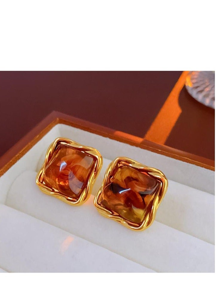 ضوء الفاخرة الفرنسية خمر جولة أقراط - Image 2