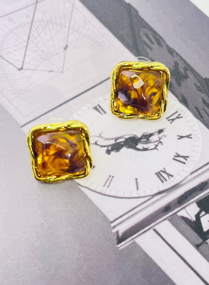 ضوء الفاخرة الفرنسية خمر جولة أقراط - Image 4