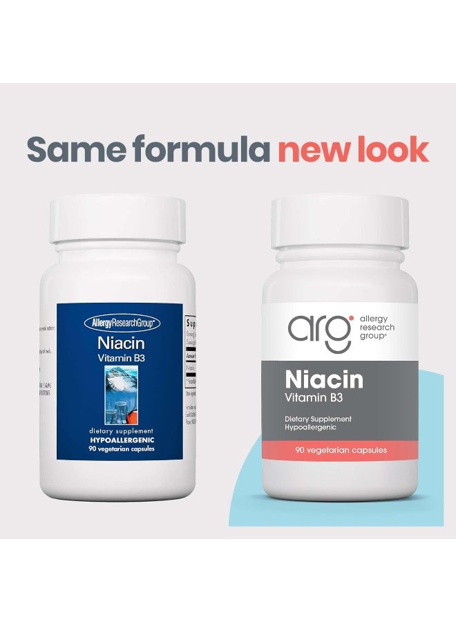 Allergy Research Group Niacin Vitamin B3 Supplement for Men and Women - Image 2
