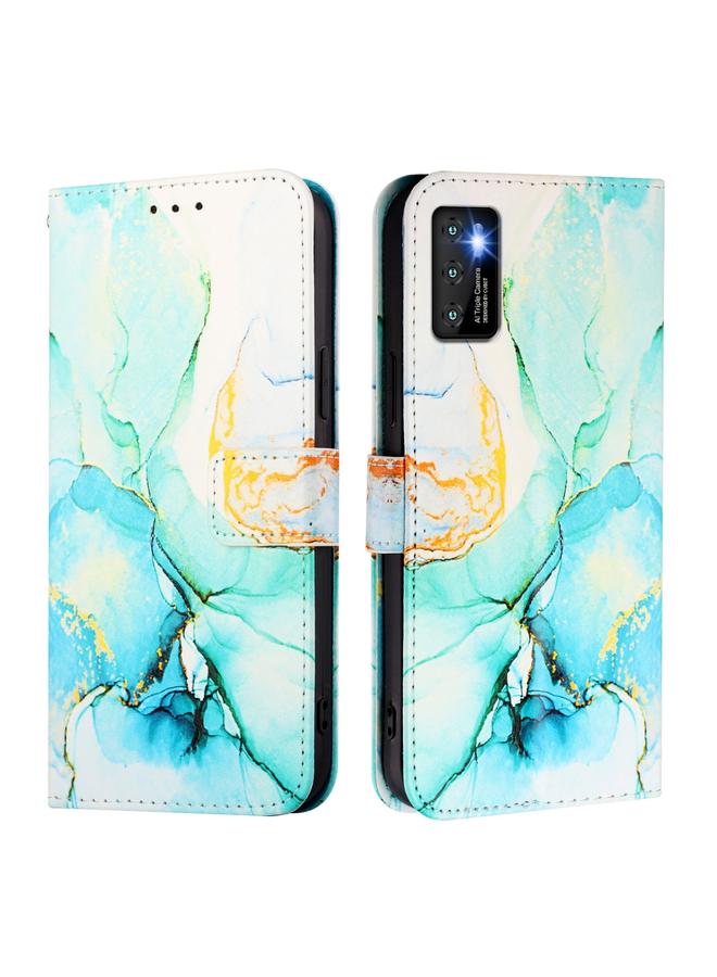 اس-توب جراب هاتف Cubot P50 PT003 المصنوع من الجلد القابل للطي بنمط رخامي - Image 2