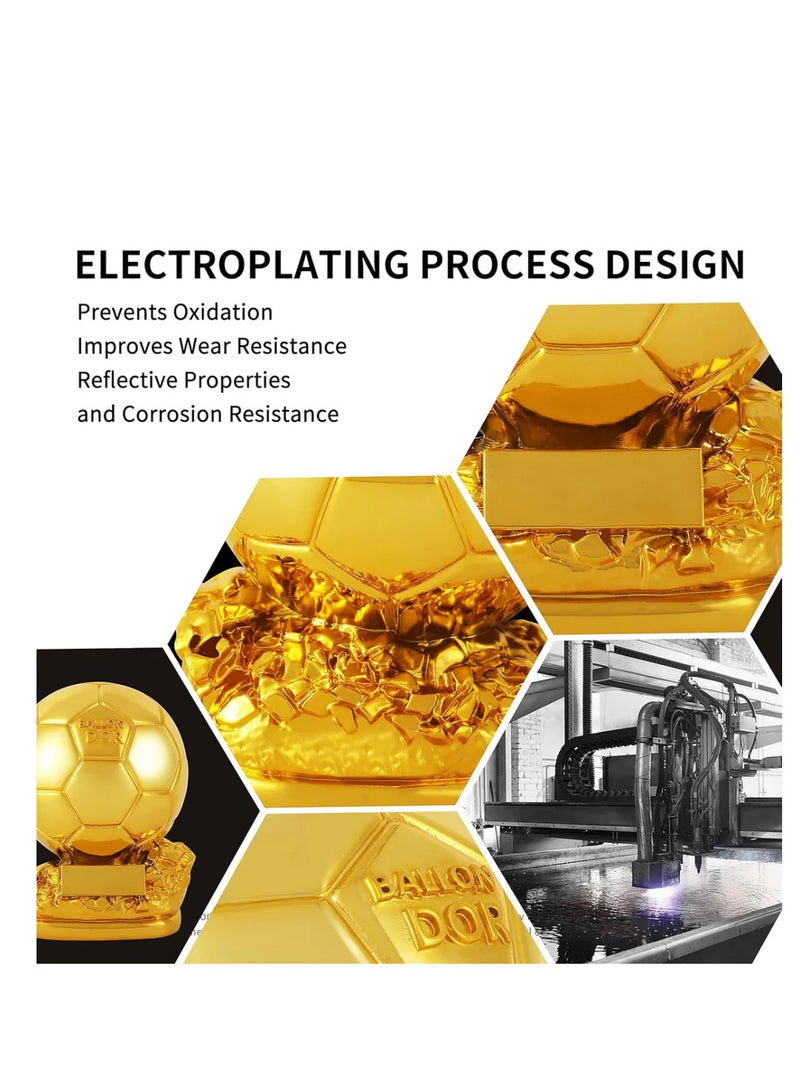 Spall Ballon d'Or Trophy Replica – Premium Golden Football Award - Image 4