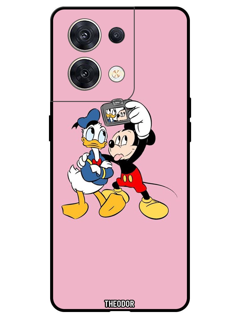 Theodor Protective Case Cover For OPPO RENO 8 5G Mickey Donald selfie - Image 1