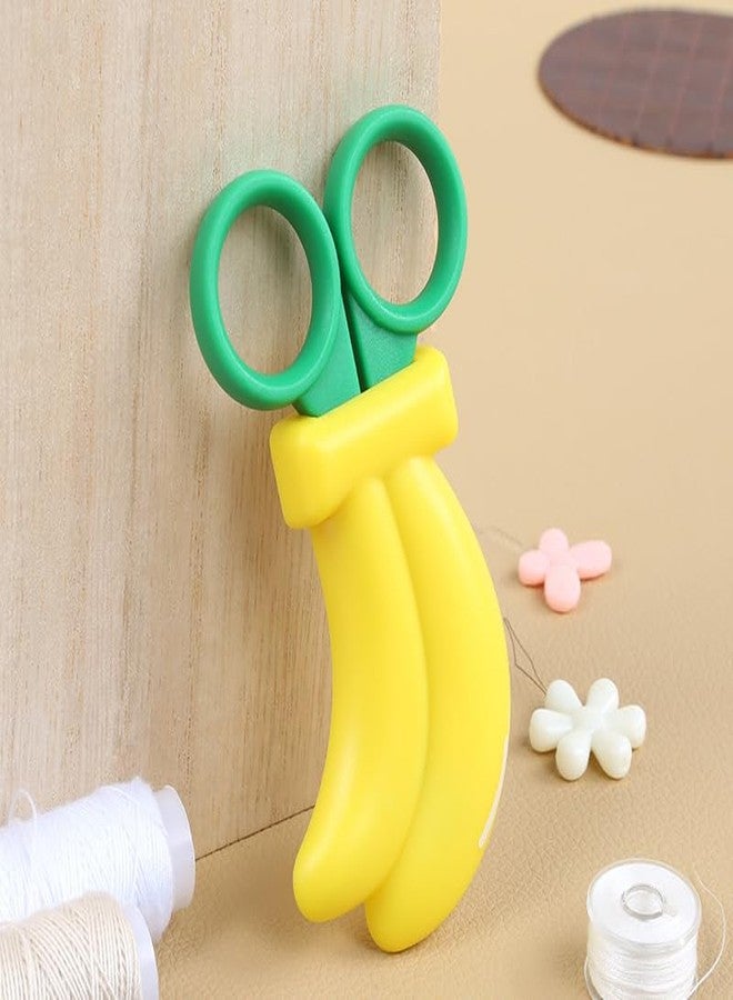 AKOAK 1 Count Paper Scissors, Creative Fruit Scissors and Refrigerator Magnets are the Home Decorations for Students/Children (Banana) - Image 2