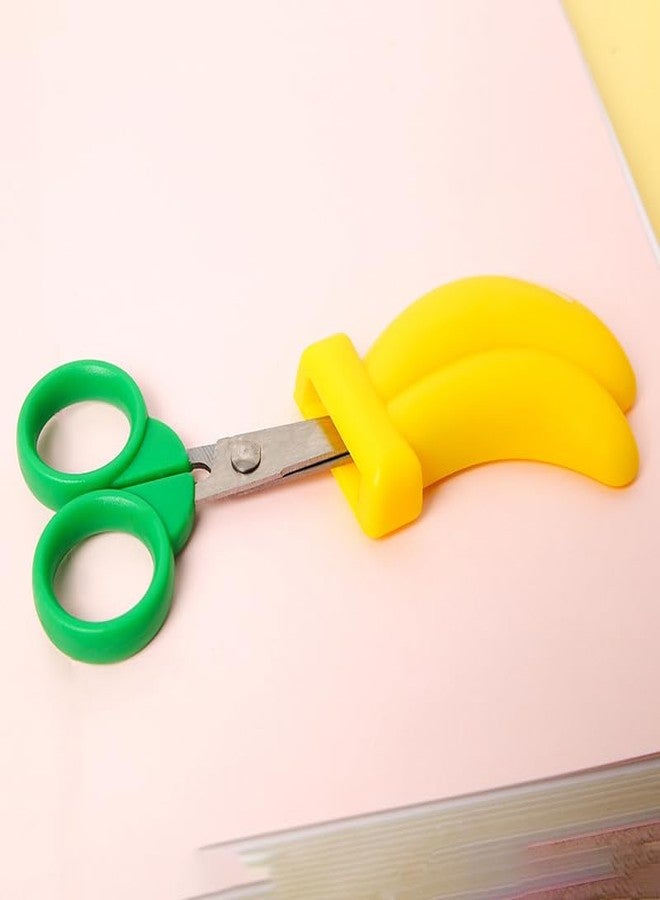 AKOAK 1 Count Paper Scissors, Creative Fruit Scissors and Refrigerator Magnets are the Home Decorations for Students/Children (Banana) - Image 3