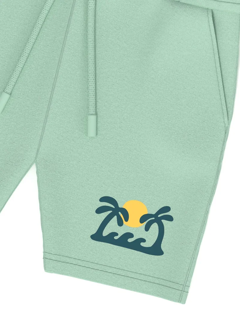 نوتيناتي Nautinati Boys' Pack of 2 Cotton Graphic Print and Badged Shorts