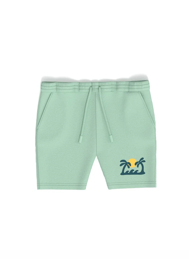 نوتيناتي Nautinati Boys' Pack of 2 Cotton Graphic Print and Badged Shorts