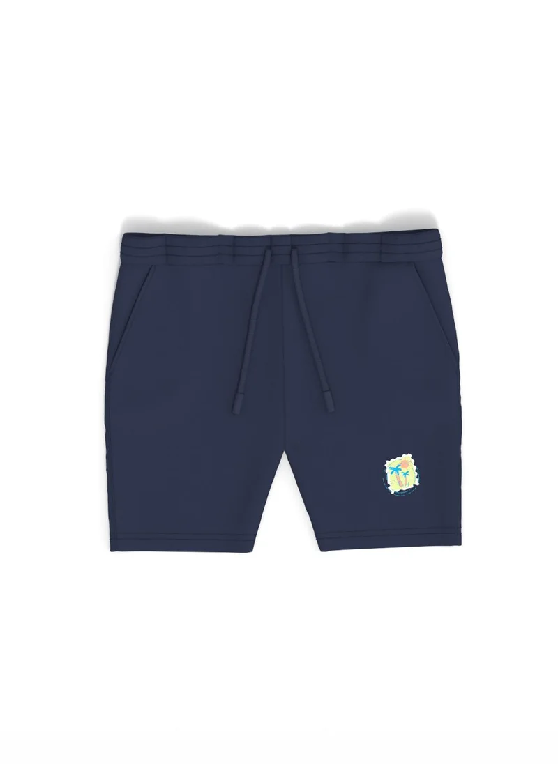 نوتيناتي Nautinati Boys' Pack of 2 Cotton Graphic Print and Badged Shorts