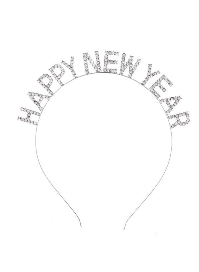 بيناري ايه بي سي عصابة رأس من BinaryABC بمناسبة رأس السنة الجديدة، تاج من حجر الراين، إكسسوارات شعر ليلة رأس السنة، لوازم حفلات، هدايا