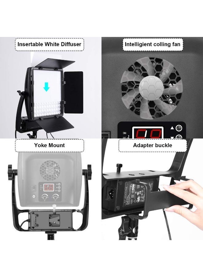 GVM Great Video Maker GVM S900D-2L Bi-Color LED Video Light Kit (2 Lights) with Stands & Barndoors, Adjustable 3200K–5600K, CRI 97+, Wireless App Control – Professional Studio Lighting for Photography & Video - Image 4