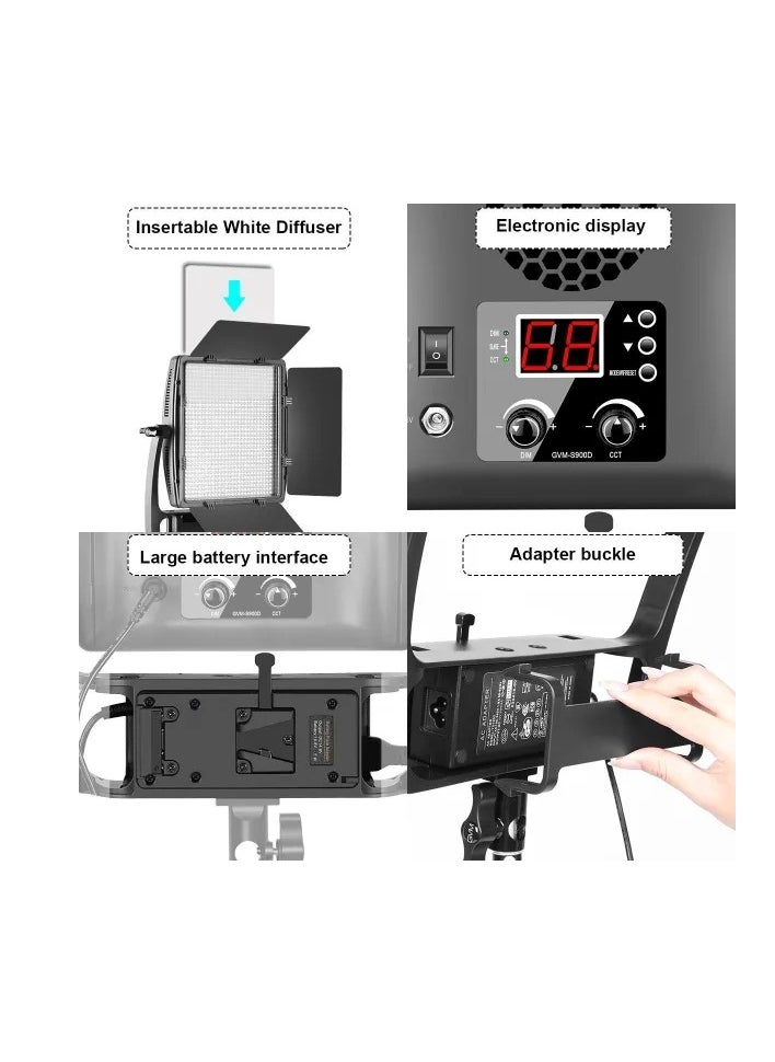 GVM Great Video Maker - Bi-Color Led S900D-2L Kit With App Control - Image 1