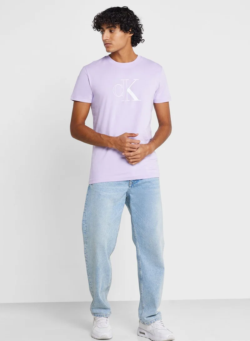 Calvin Klein Jeans Logo Crew Neck T-Shirt