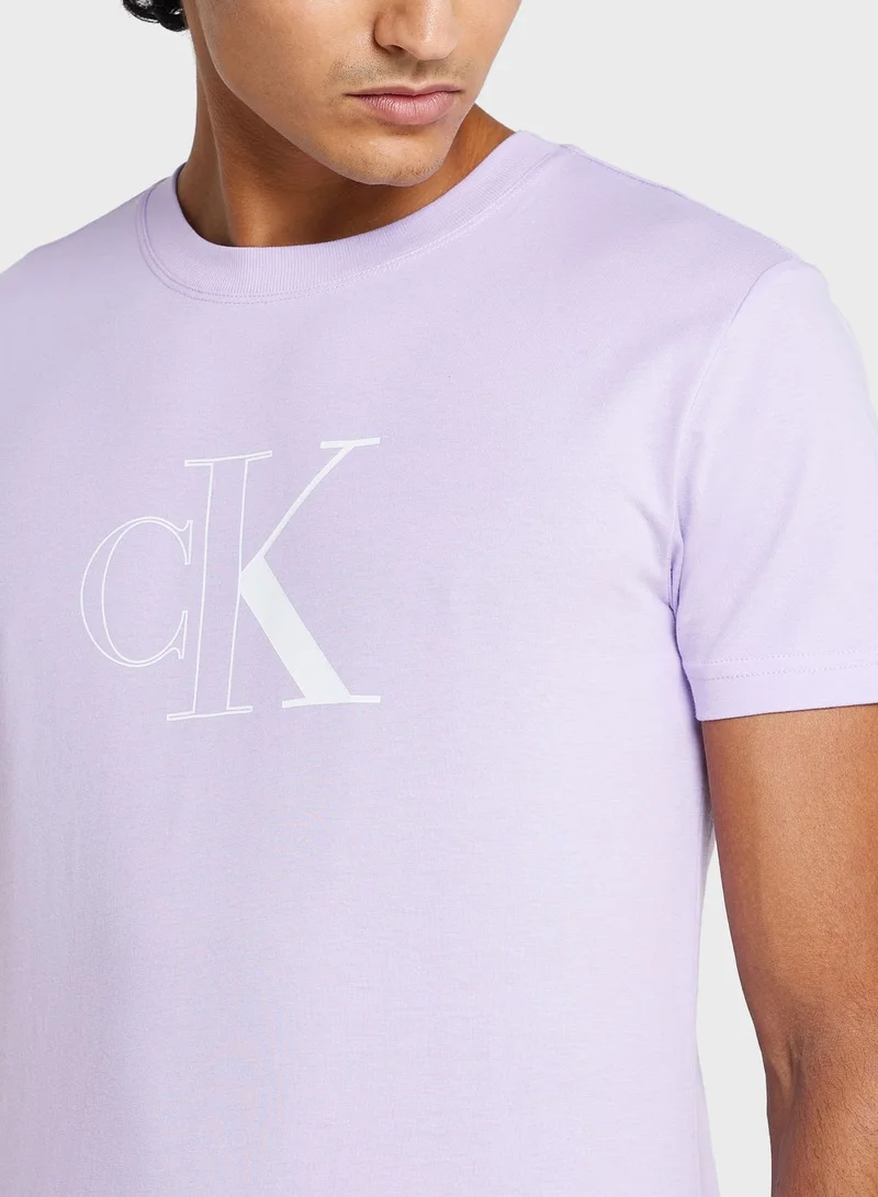 Calvin Klein Jeans Logo Crew Neck T-Shirt