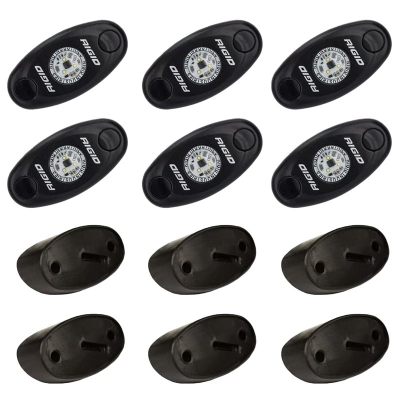 RIGID INDUSTRIES  Amber Rock Light Kit Set of 6