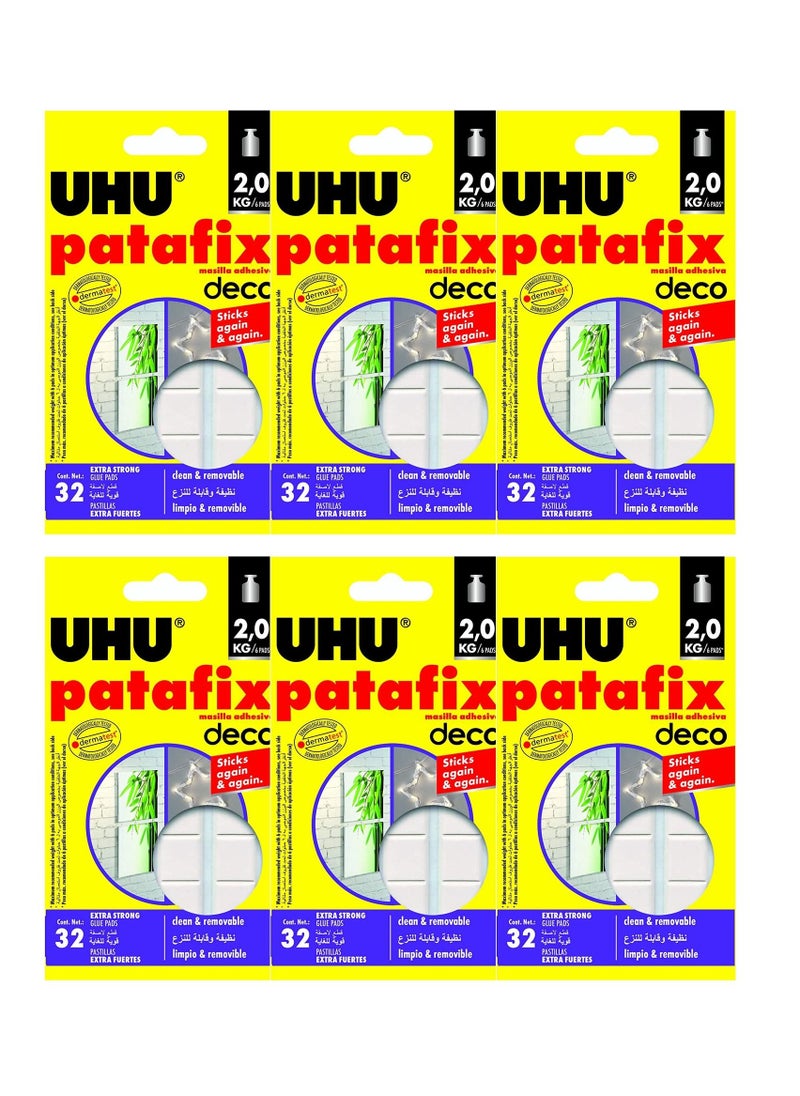 UHU - 6-Pack Patafix Home Deco Reusable Adhesive Tack-Its - Image 1