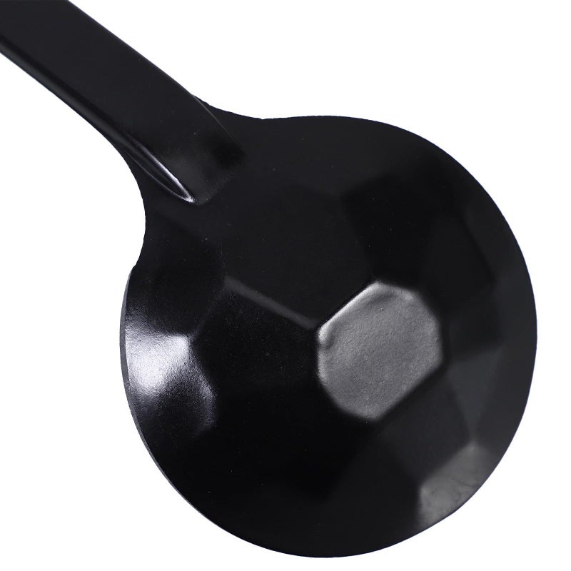 5 Pcs Black Melamine Long Handle Soup Spoons For Hot Pot Ramen And Asian Noodles - Image 4