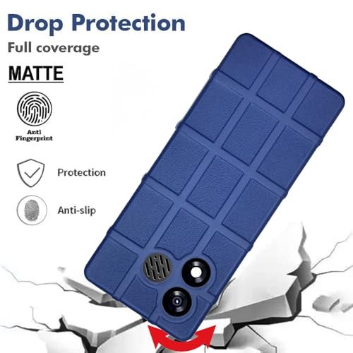 ZAOMA Premium Back Case TPU Cover Compatible for itel Super Guru 4G Max it9310 Keypad Mobile Feature Phone Rugged Case - Blue - Image 3