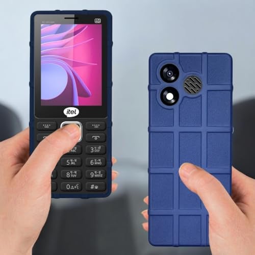 ZAOMA Premium Back Case TPU Cover Compatible for itel Super Guru 4G Max it9310 Keypad Mobile Feature Phone Rugged Case - Blue - Image 4