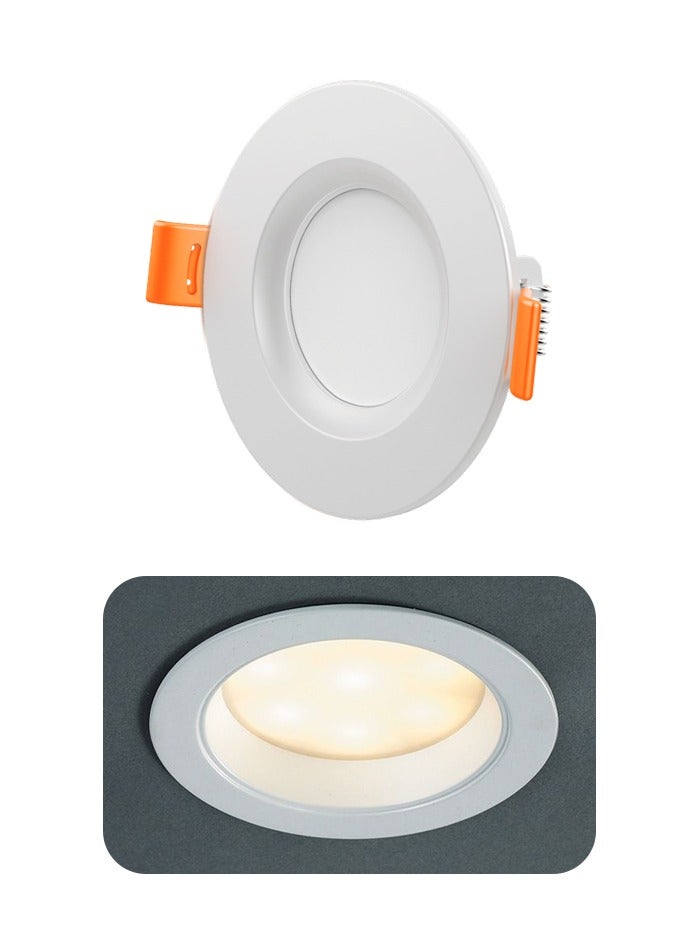 Vmax LED Recessed Ceiling Lights IP44 3000K Warm White 30W Round Cut 22.5 X 2.5 Cm 212mm Ultra Slim LED Downlights Ceiling For Living Room, Bedroom, Kitchen, Bathroom, Balcony, Office And More Not Dimmable - Image 1