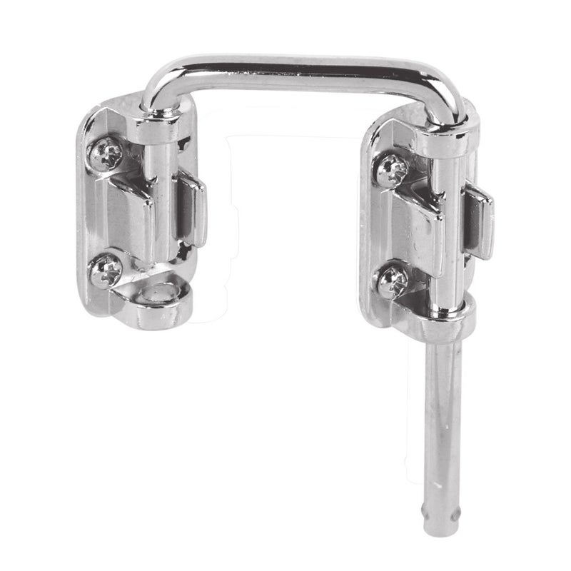 PrimeLine S 4378 Sliding Door Loop Lock 1716 In Diecast Construction Nickel Plated Single Pack