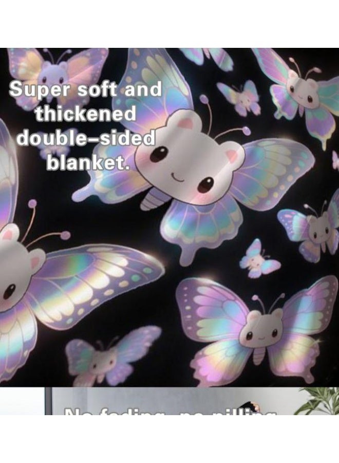 general Flannel thin blanket (warm and comfortable, suitable for sleep, gaming, dust removal and sandproof) 150cm*200cm - 408 - Image 5