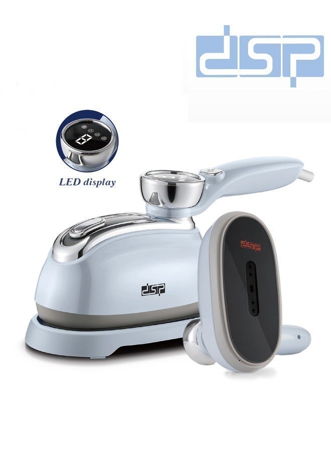 DSP 2-in-1 Steam Iron & Clothes Steamer,1200W Handheld Clothing Fabric Wrinkle Removal,4 Mode with LCD Display,25s Fast Heating 180° Swivel Handle,160 ML Water Tank,Garment Steamer for Clothes for Home Dorm Travel - Image 1