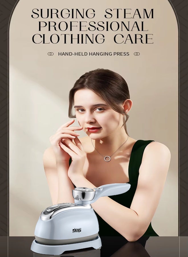 DSP 2-in-1 Steam Iron & Clothes Steamer,1200W Handheld Clothing Fabric Wrinkle Removal,4 Mode with LCD Display,25s Fast Heating 180° Swivel Handle,160 ML Water Tank,Garment Steamer for Clothes for Home Dorm Travel - Image 2