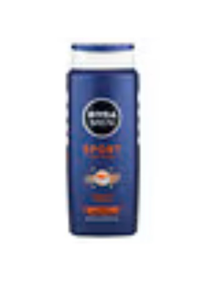 NIVEA MEN Sport Body Wash, Mandarin & Pepper, 500 ml (16.9 fl oz)