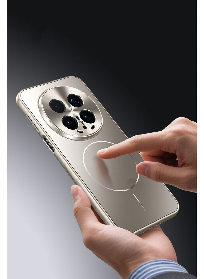 general Case Compatible with Honor Magic 8Pro, Metal Matte Case [Compatible with Mag-Safe], Camera Lens Protection Shockproof Slim Phone Case Cover - Image 2