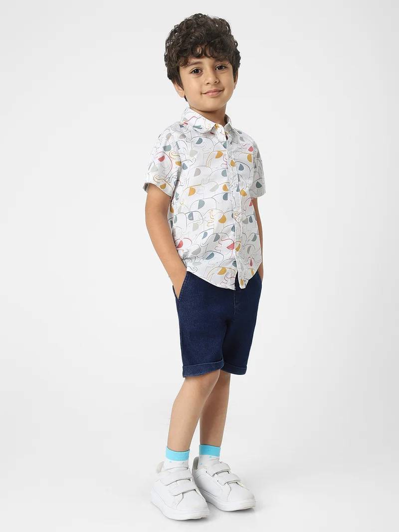 Nautinati Nautinati Boys' Printed Combo Set of Shirt and Shorts