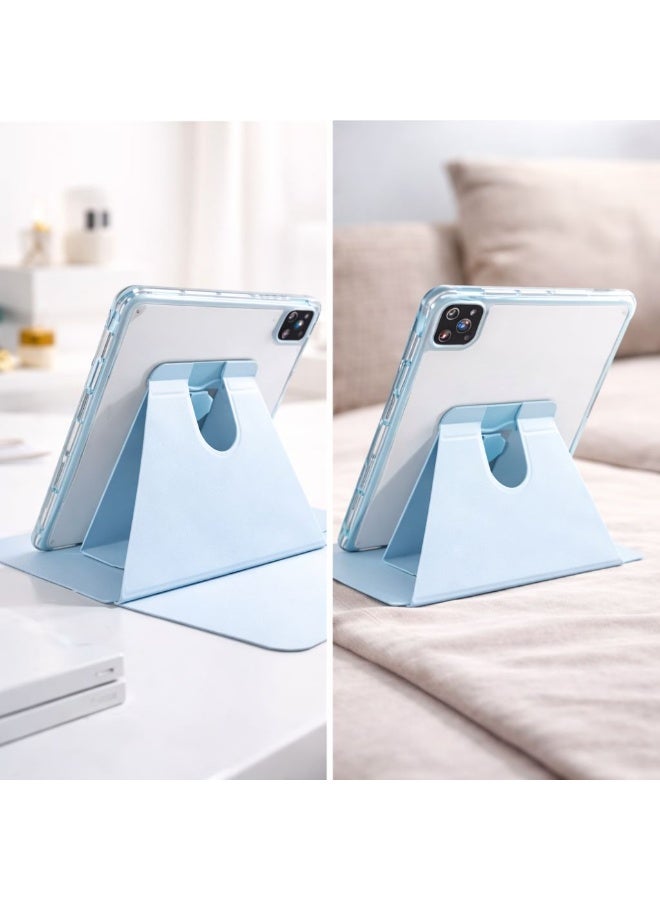 USLPOWER iPad Pro 11 Inch Case (2022 4th Gen / 2021 3rd Gen) Clear Transparent Cover, 360° Rotating Stand, Pencil Holder, Auto Wake/Sleep, Shockproof TPU Protective iPad Cover - Image 2