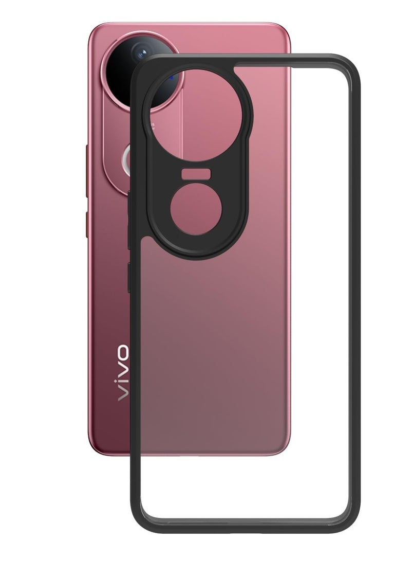 Case Cover Shockproof Hard PC Back Soft TPU Frame Anti-yellowing Slim Protective Cover Compatible with Vivo V50 (Clear) - Image 2