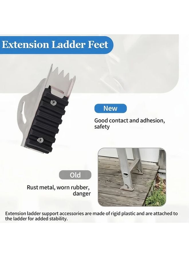 وسادة مطاطية لقاعدة السلم طقم أحذية مضادة للانزلاق بديل لسلسلة السلالم المتحركة D1200 D1300 D1700 D1800 1 قطعة فضي - Image 3