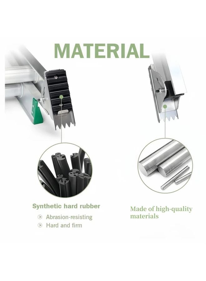 وسادة مطاطية لقاعدة السلم طقم أحذية مضادة للانزلاق بديل لسلسلة السلالم المتحركة D1200 D1300 D1700 D1800 1 قطعة فضي - Image 5