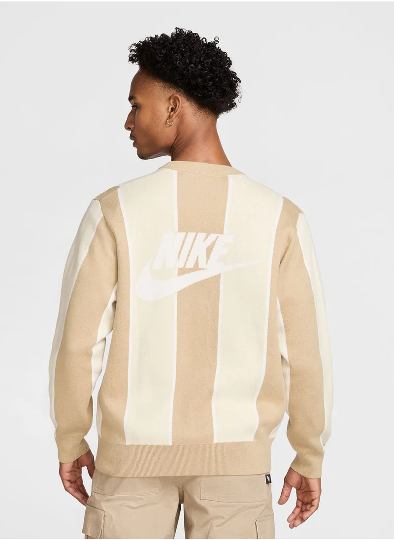 Nike Club Fairway Stripe Sweater