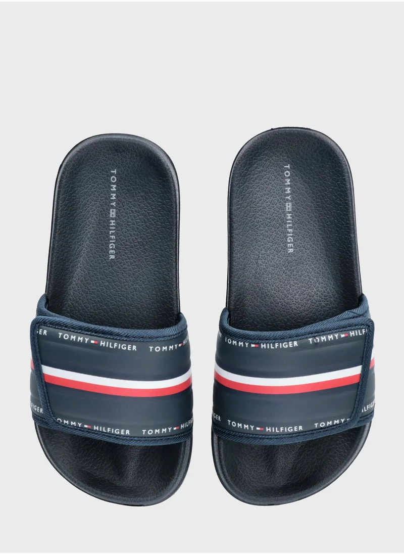 TOMMY HILFIGER Kids Slip On Slides