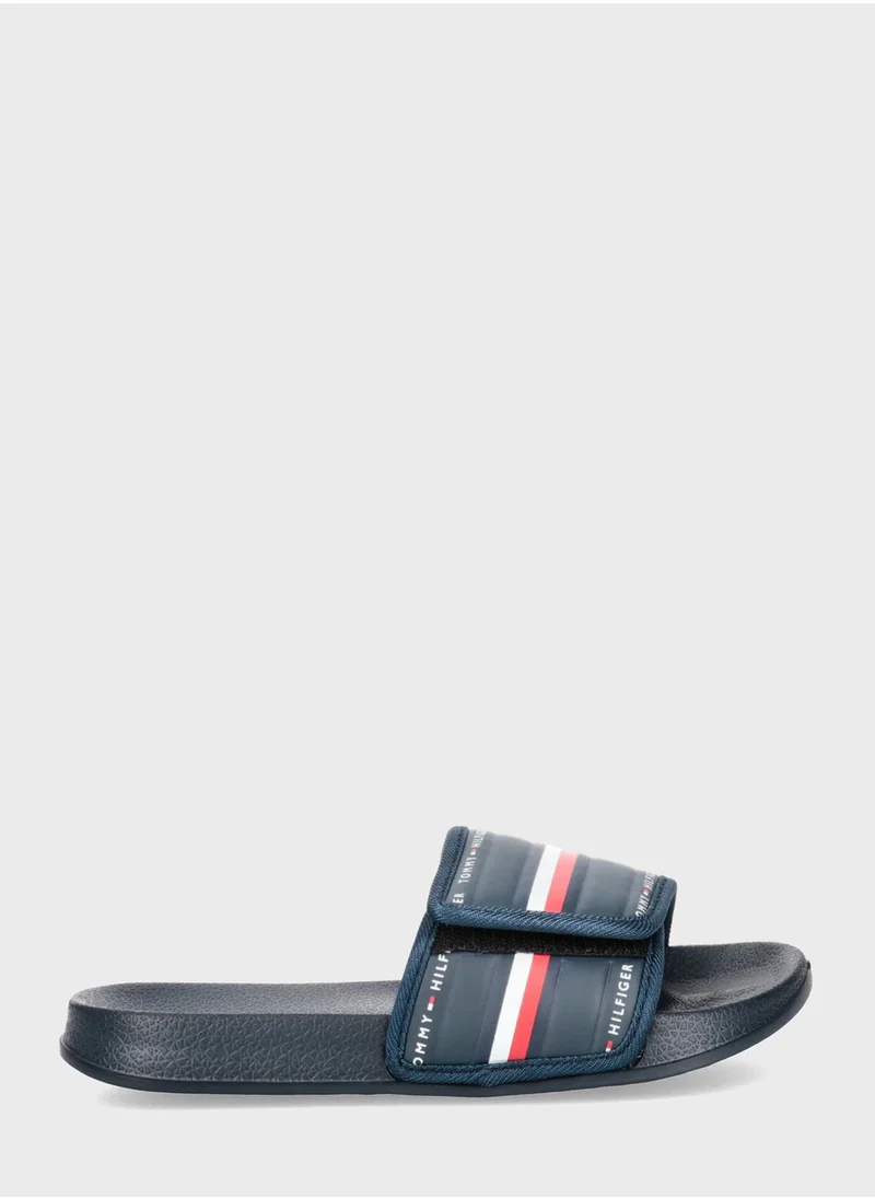 TOMMY HILFIGER Kids Slip On Slides