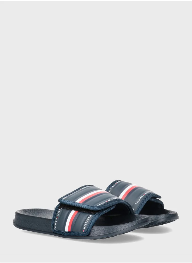 TOMMY HILFIGER Kids Slip On Slides